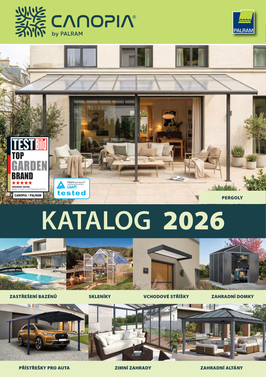 Strana katalógu Palram-Canopia – Katalóg 2026
